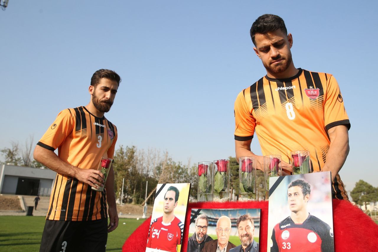 ادای احترام سرخپوشان به هادی نوروزی و درگذشتگان پر‌سپولیس +تصاویر