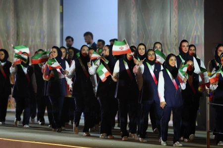 بازی‌های کشورهای اسلامی | رژه پرشکوه کاروان ایران در افتتاحیه + عکس