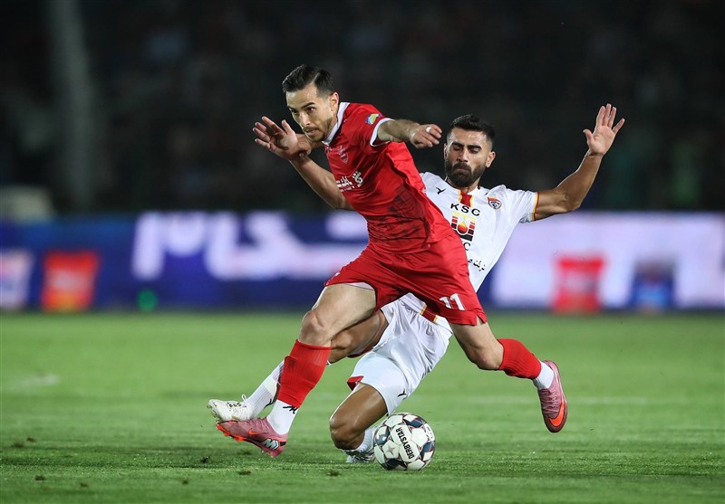 برتری یک نیمه‌ای پرسپولیس مقابل فولاد