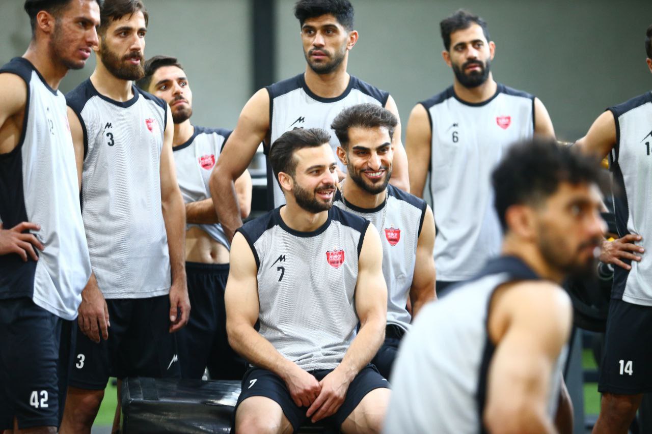تمرین بدنسازی پرسپولیس در نوبت صبح +تصاویر