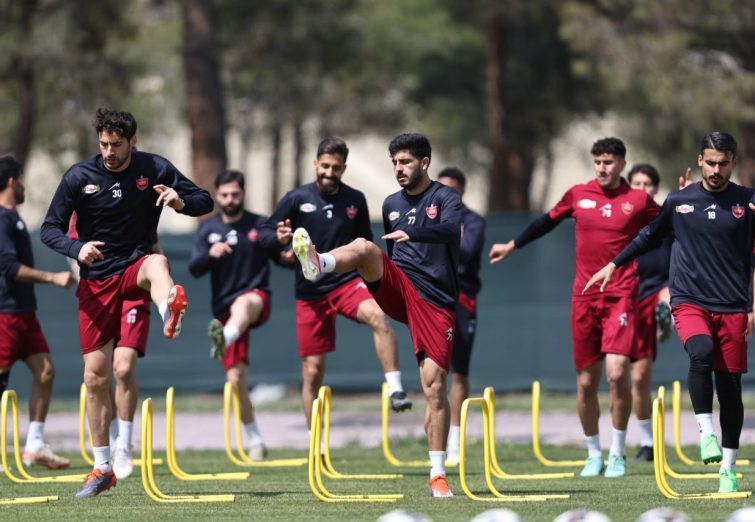 تمرین پرسپولیس پس از یک روز استراحت / اورونوف مصدوم شد و برگشت +تصاویر