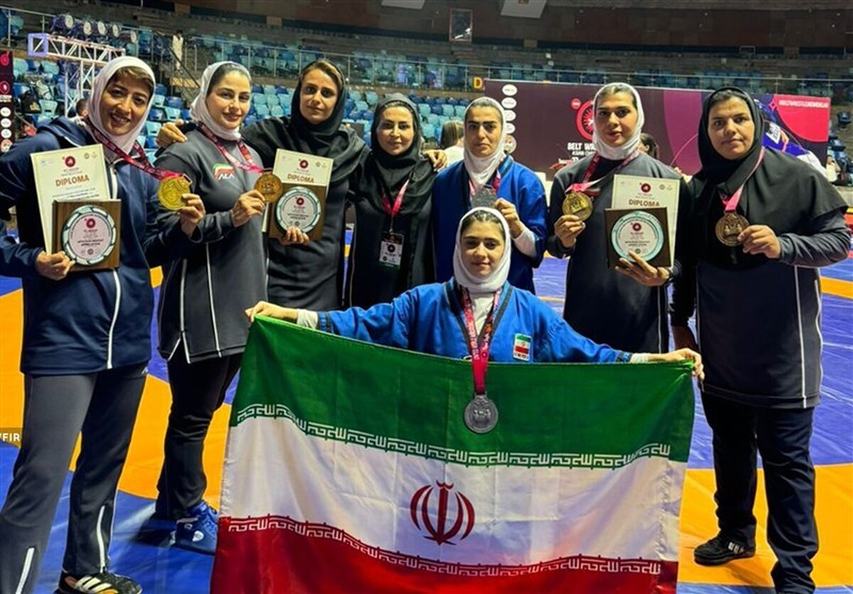 در رقابت‌های کشتی آلیش بانوان؛ دختران ایران بر بام آسیا ایستادند