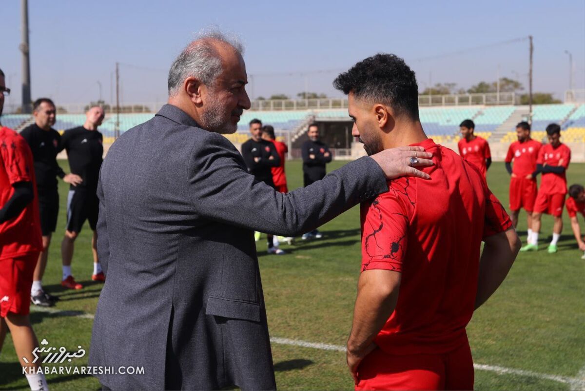 درویش به تمرین پرسپولیس می‌رود؛ معارفه آقا کریم به عنوان سرمربی موقت