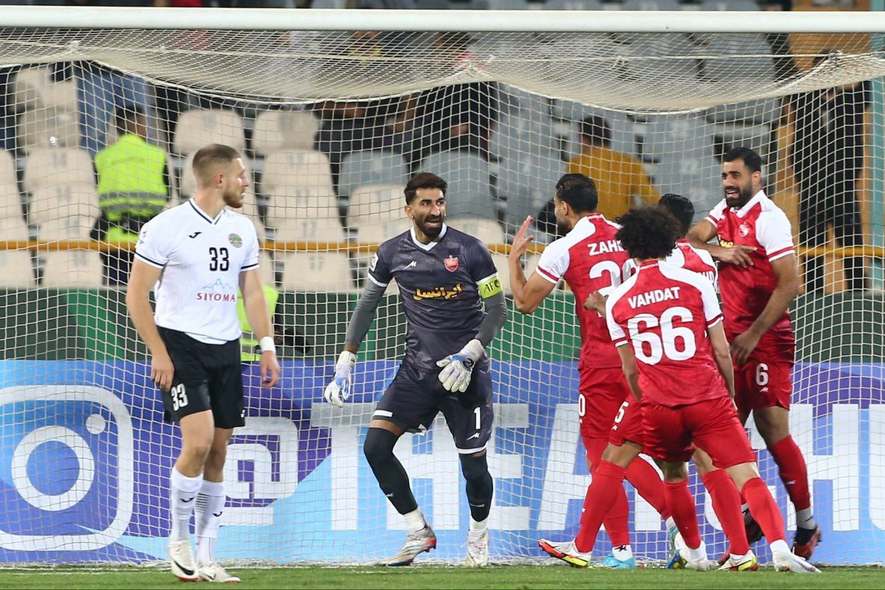 عملکرد پرسپولیس مقابل رقبای آسیای میانه