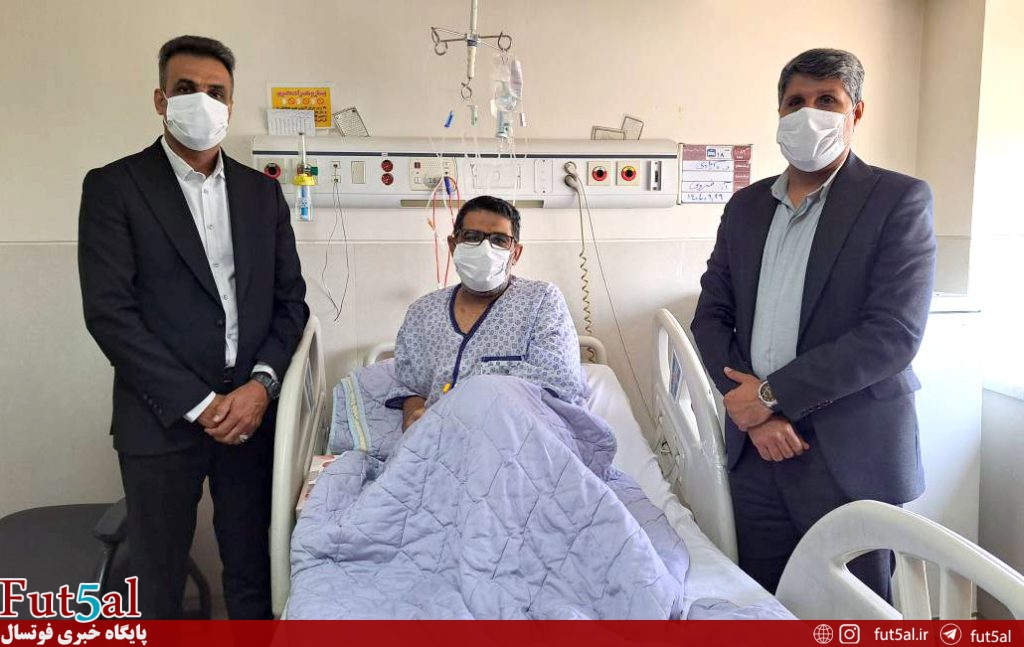 عیادت مدیران پالایش نفت بندرعباس از هادی بزوال