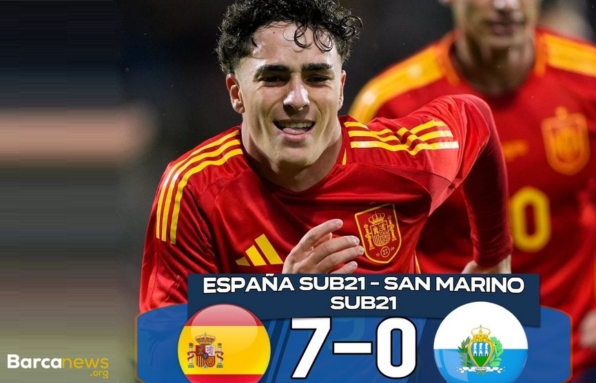 ویدیو: خلاصه بازی اسپانیا ۷-۰ سن مارینو با درخشش جان ویرجیلی (زیر ۲۱ سال)