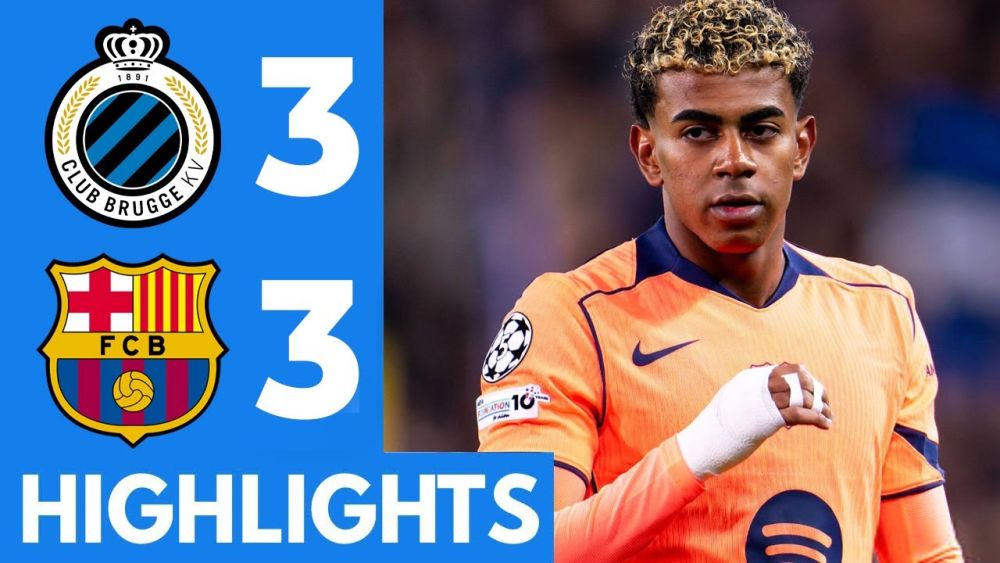 ویدیو: خلاصه بازی کلوب بروژ ۳-۳ بارسلونا