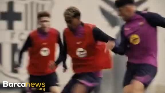 ویدیو: شکست تحقیرآمیز لامین یامال از جرارد مارتین در تمرینات!