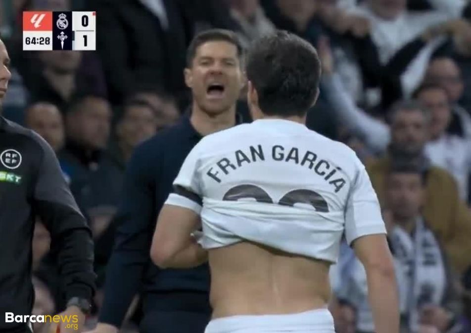 ویدیو: لحظه اخراج فران گارسیا مدافع رئال مادرید مقابل سلتاویگو