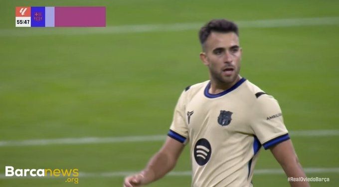 ویدیو: گل اول بارسلونا به رئال اویدو توسط اریک گارسیا