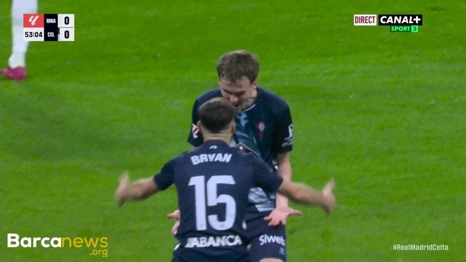 ویدیو: گل دیدنی هافبک سلتاویگو با پاشنه پا به رئال مادرید