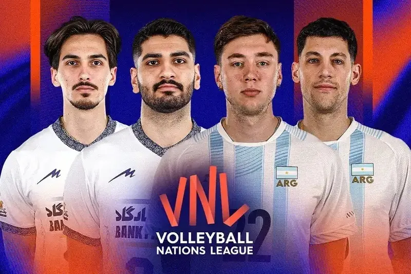 پخش زنده والیبال ایران و آرژانتین ۲۳ خرداد ۱۴۰۵ | لیگ ملتهای والیبال ۲۰۲۶ (بدون سانسور)