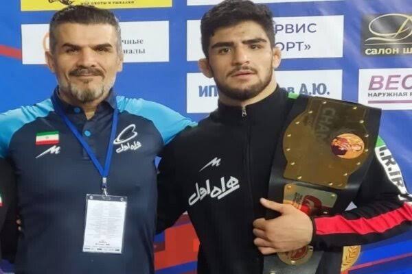 پدر مبین عظیمی به سیم آخر زد/ موفقیت های مبین ربطی به هیئت کشتی کردستان ندارد