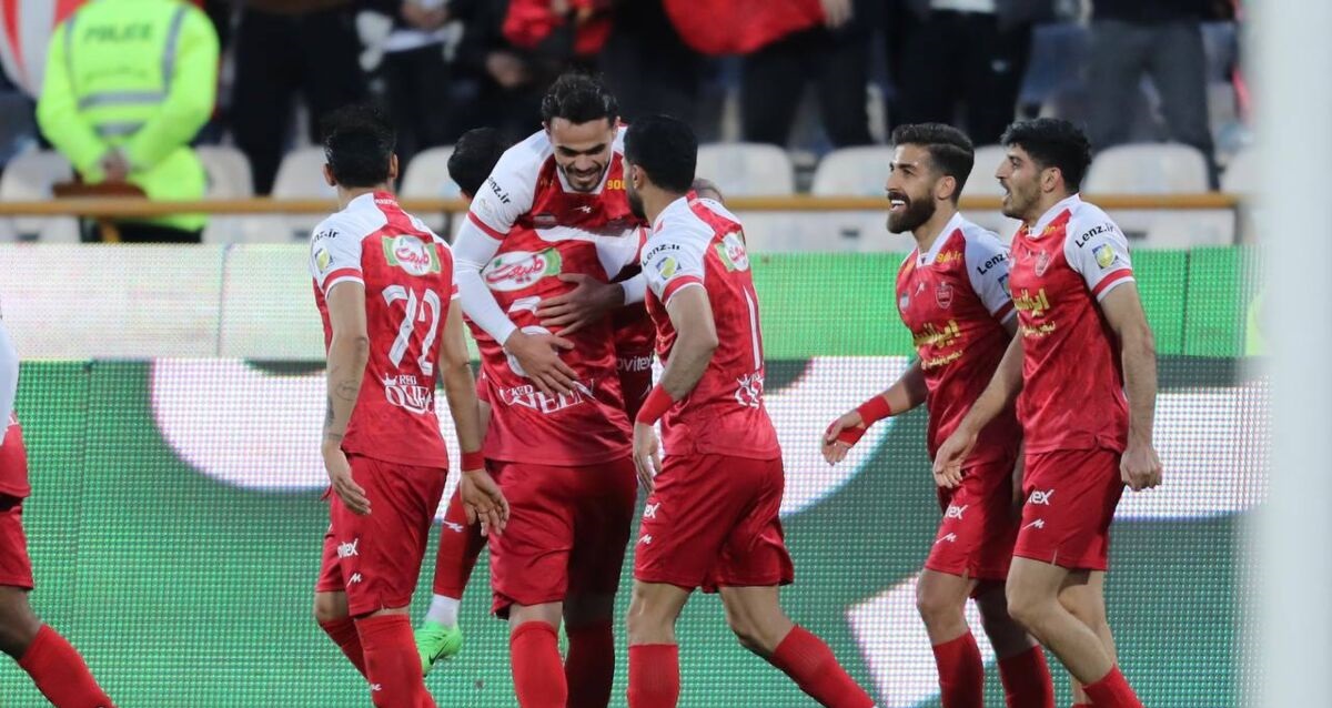 پرسپولیس ۴-۲ فولاد / پرسپولیس داور و فولاد را با هم برد