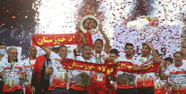 پیام تبریک باشگاه پرسپولیس برای قهرمانی فولاد خوزستان