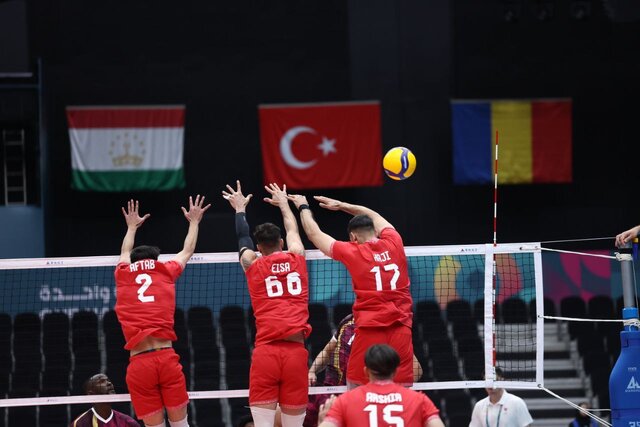 پیروزی تیم ملی والیبال ایران مقابل قطر