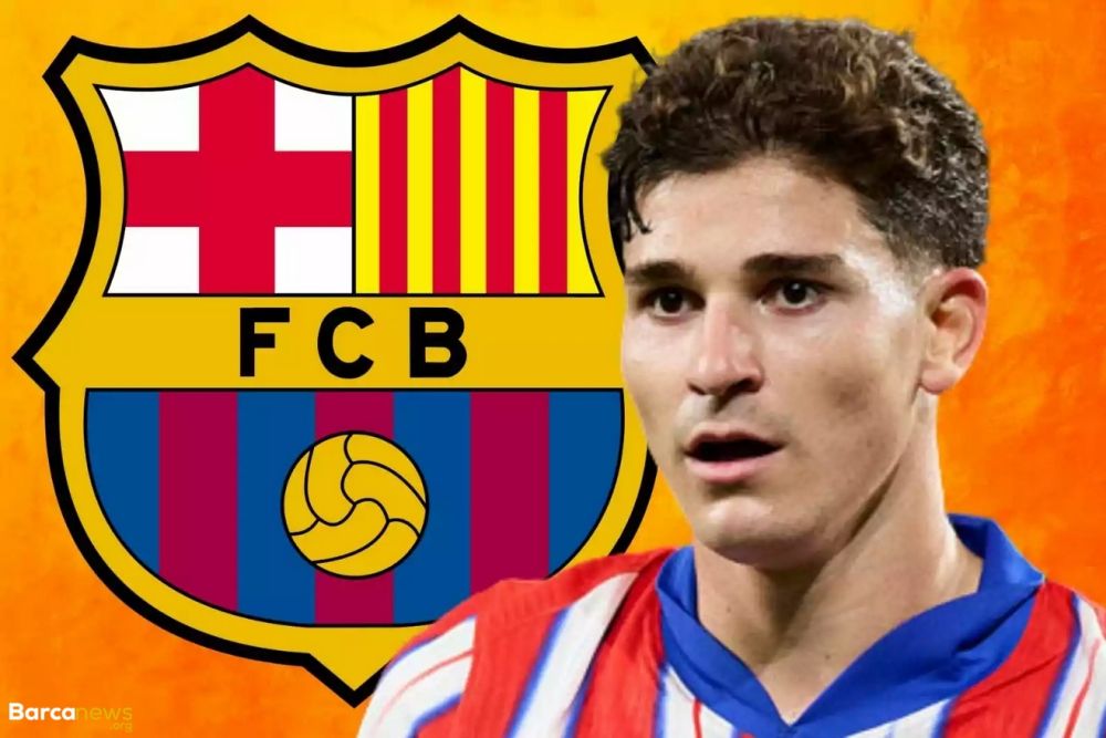 چشمک باورنکردنی جولیان آلوارز به بارسلونا